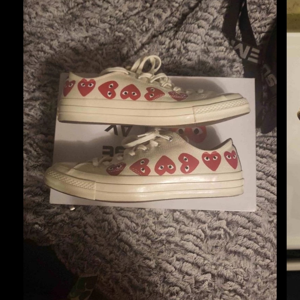 Comme de Garson x chuck 70 low top "multi heart"